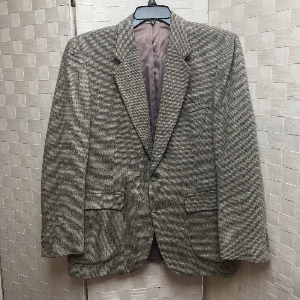 Joe Namath gray tweed sport coat 44R
